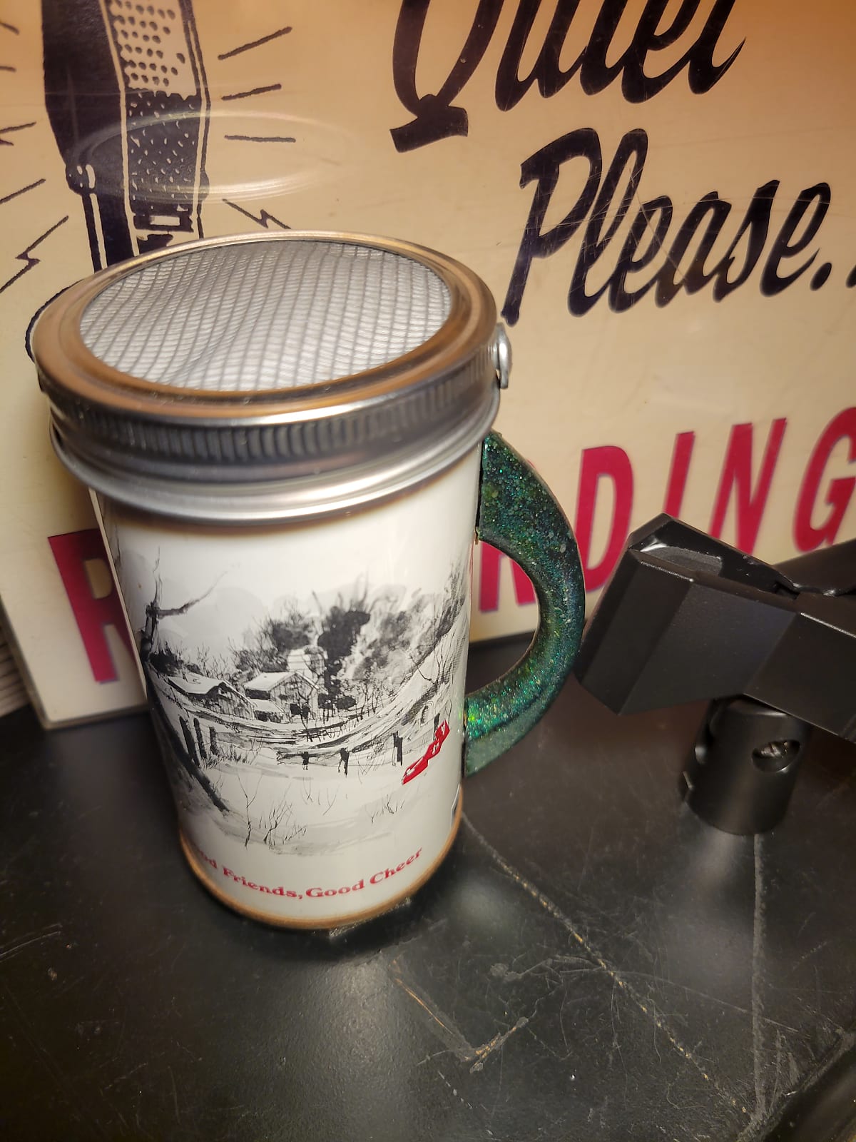 Lo Fi Beer Can Microphone - Pittsburgh Iron City, Christmas Presents