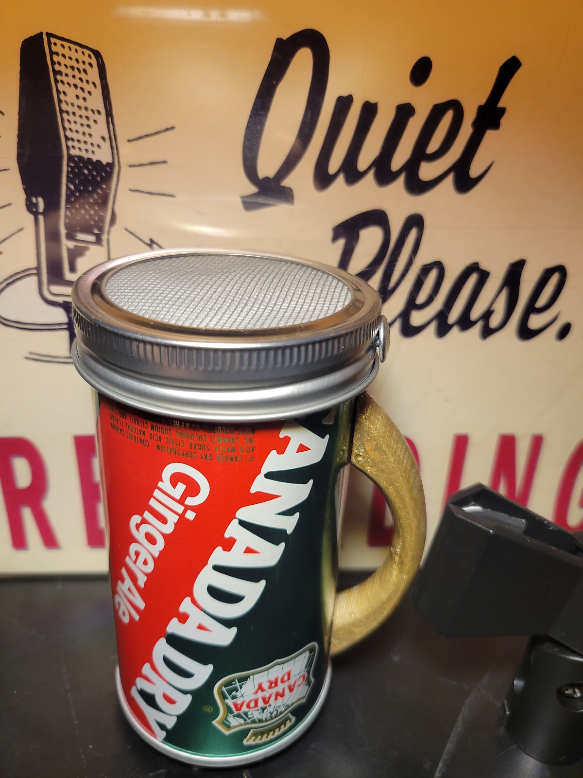 Lo Fi Soda Can Microphone - 1976 NFL Atlanta Falcons