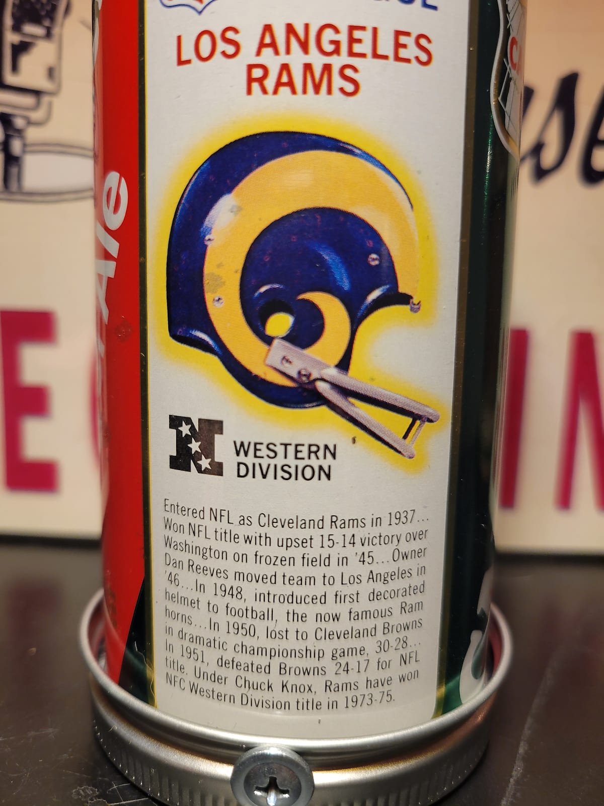 Lo Fi Soda Can Microphone - 1976 NFL Los Angeles Rams