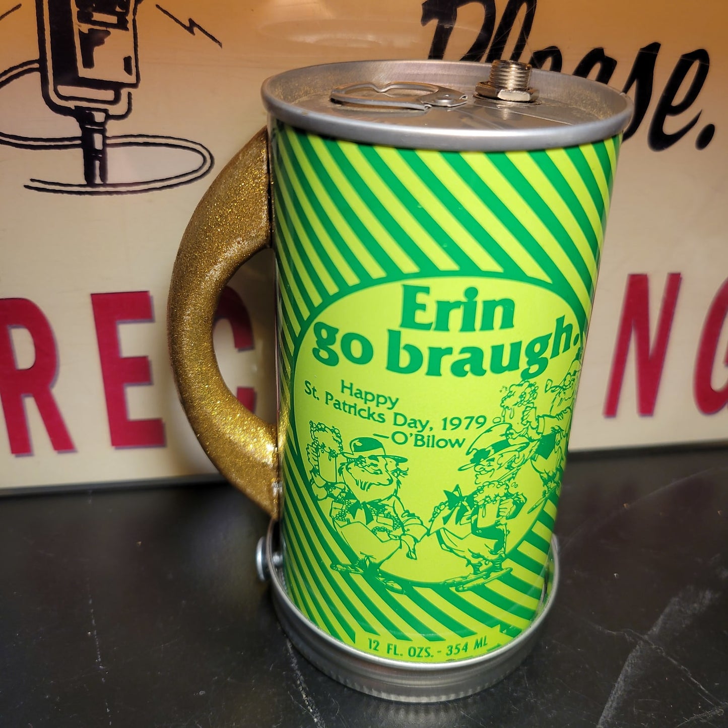 Lo Fi Beer Can Microphone - Bilow New Jersey, St. Patrick's Day 1979