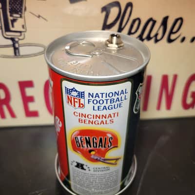 Lo Fi Soda Can Microphone - 1976 NFL Cincinnati Bengals