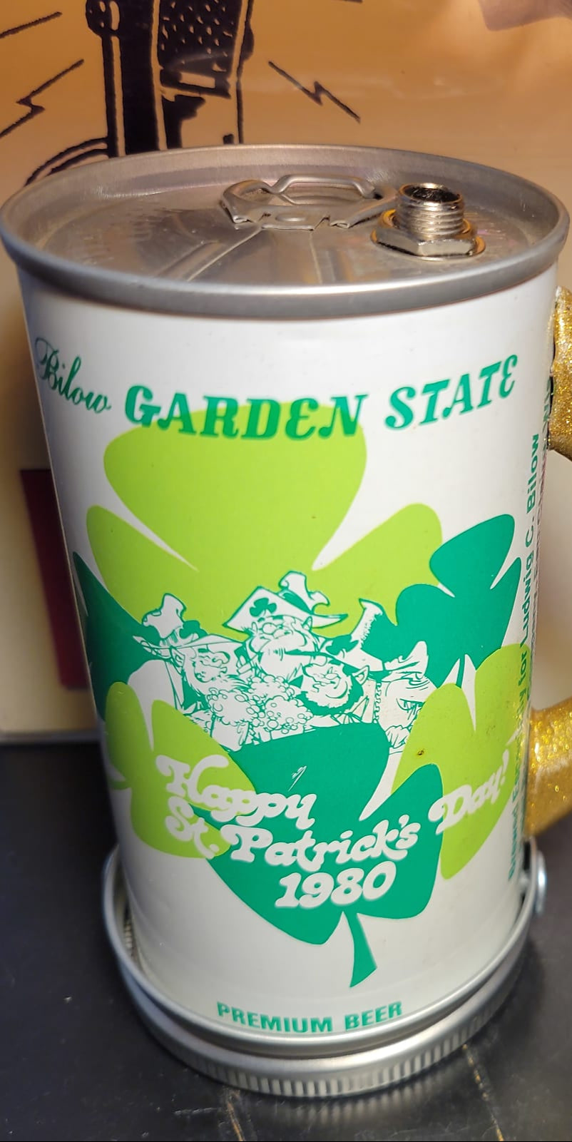 Lo Fi Beer Can Microphone - Bilow New Jersey, 1980 St. Patrick's Day