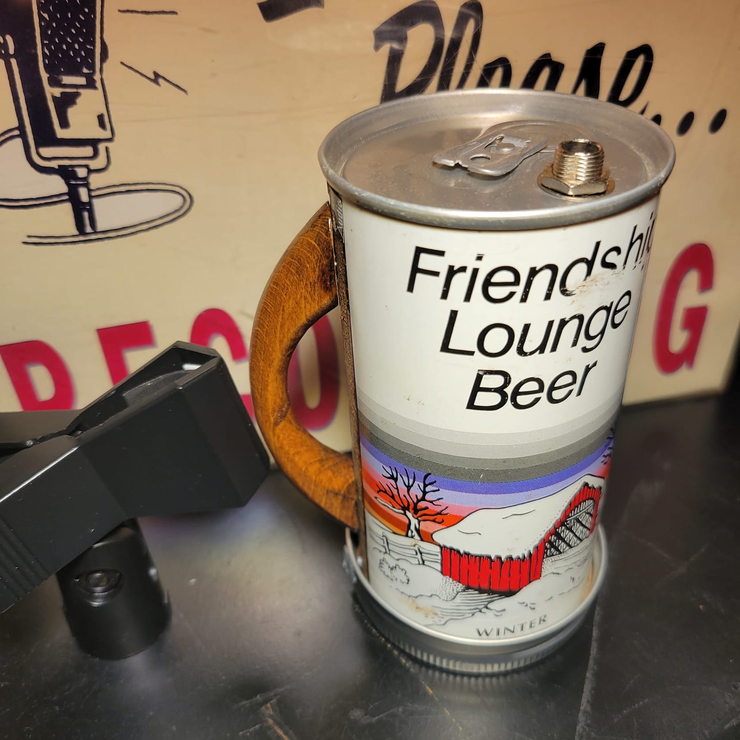 Lo Fi Beer Can Microphone - Akron Ohio, Covered Bridge Friendship Lounge